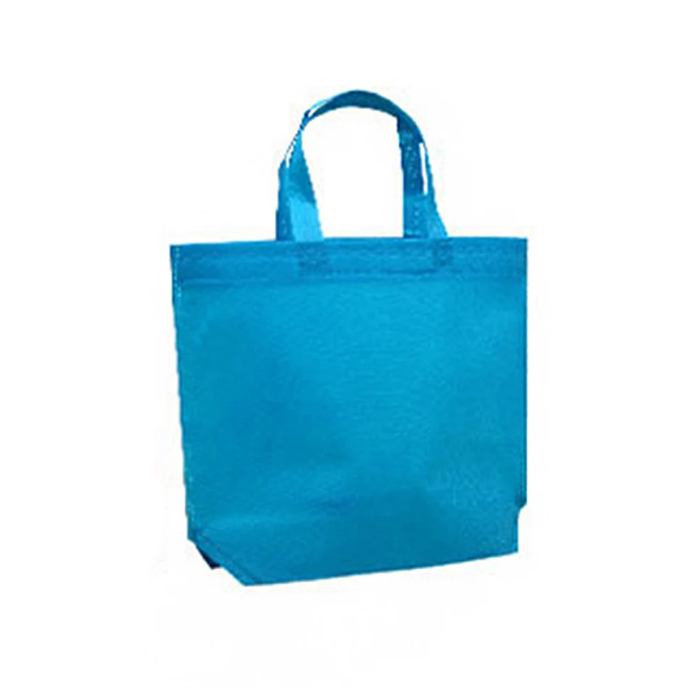 Многоразовая сумка для покупок ярких цветов, большая сумка-тоут, тканевая сумка для покупок, женская сумка-тоут на плечо, нетканый экологичный чехол - Цвет: Небесно-голубой