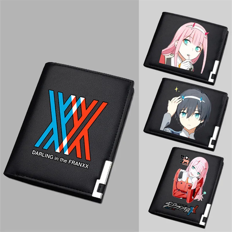 DEOLBA Coin PU Leather Wallet Purse for Darling in The FRANXX Zero Two Bag Holder Layer Cool Hot