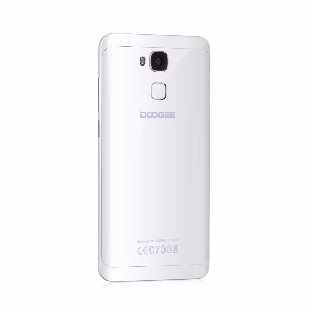 Doogee Y6 Piano White отпечатков пальцев мобильные телефоны 5 дюйма HD 4 ГБ + 64 Android6.0 Dual SIM MTK6750