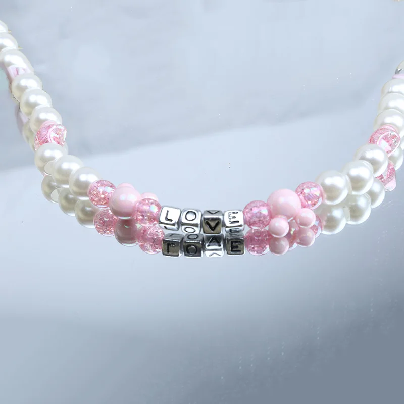 

New Pacifier Chain Baby Pacifier Accessories Metal Clip Beads Match Safety Environmental Protection Elaborate Children'S Chain