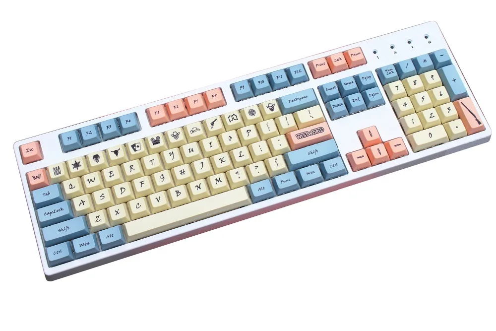 Стиль Вестерн XDAS профиль keycap 143/186 краситель сублимированный filco/DUCK/Ikbc MX Переключатель механическая клавиатура keycap, только keycaps