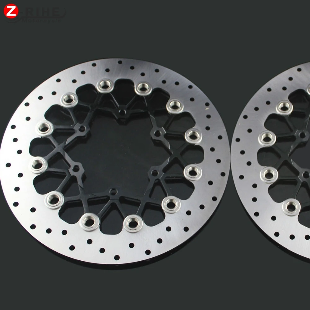 2PCS Front Floating Brake Disc Rotor motorcycle parts Aluminum Brake