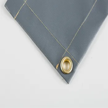 

6'x8' (1.8m x 2.4m) colorful Fiberglass Welding Blanket 1.0mm thickness and Cover,Brass Grommets For Easy Hanging and Protection