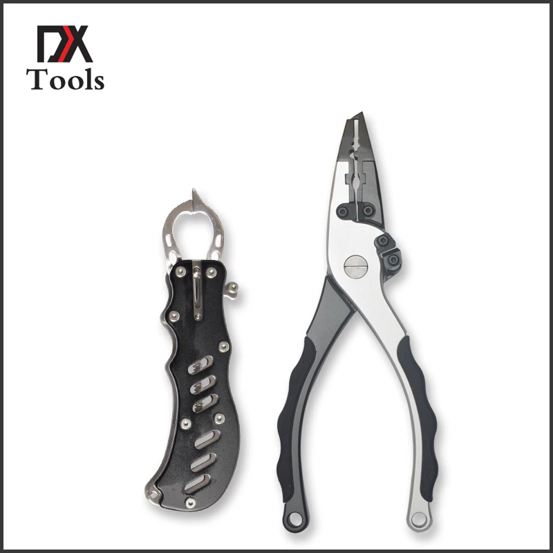 

Protable Aluminum Fish Lip Grip Crap Fishing Controller Grabber Tools Hook Remover Scissors Cutting Line Accessories