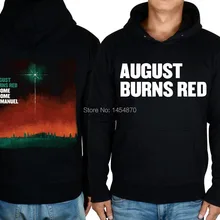 2 стиля Harajuku пуловер с косой молнией иллюстрация August Burns красная полоса хлопок Панк Рок худи, зимняя куртка мужская толстовка флис