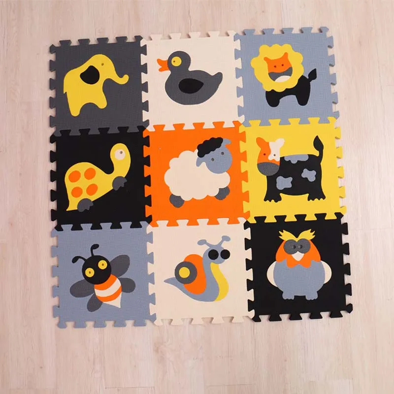 9 pieces/set of EVA children jigsaw puzzle Carpet Baby game mat puzzle