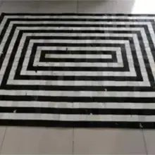 Модные художественный ковер Натуральная воловья кожа коровы коврик