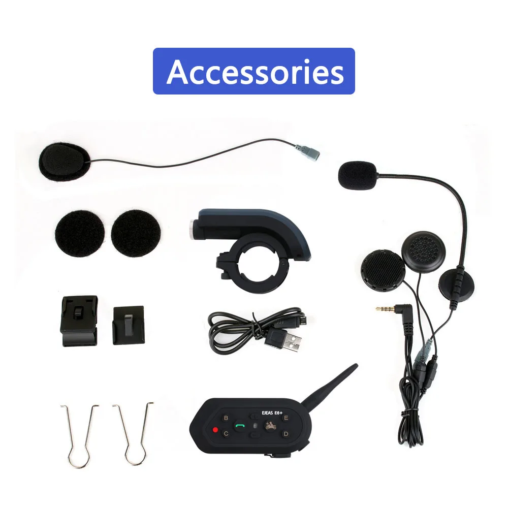 Big Discount EJEAS E6 Plus Motorcycle 1200M Communicator