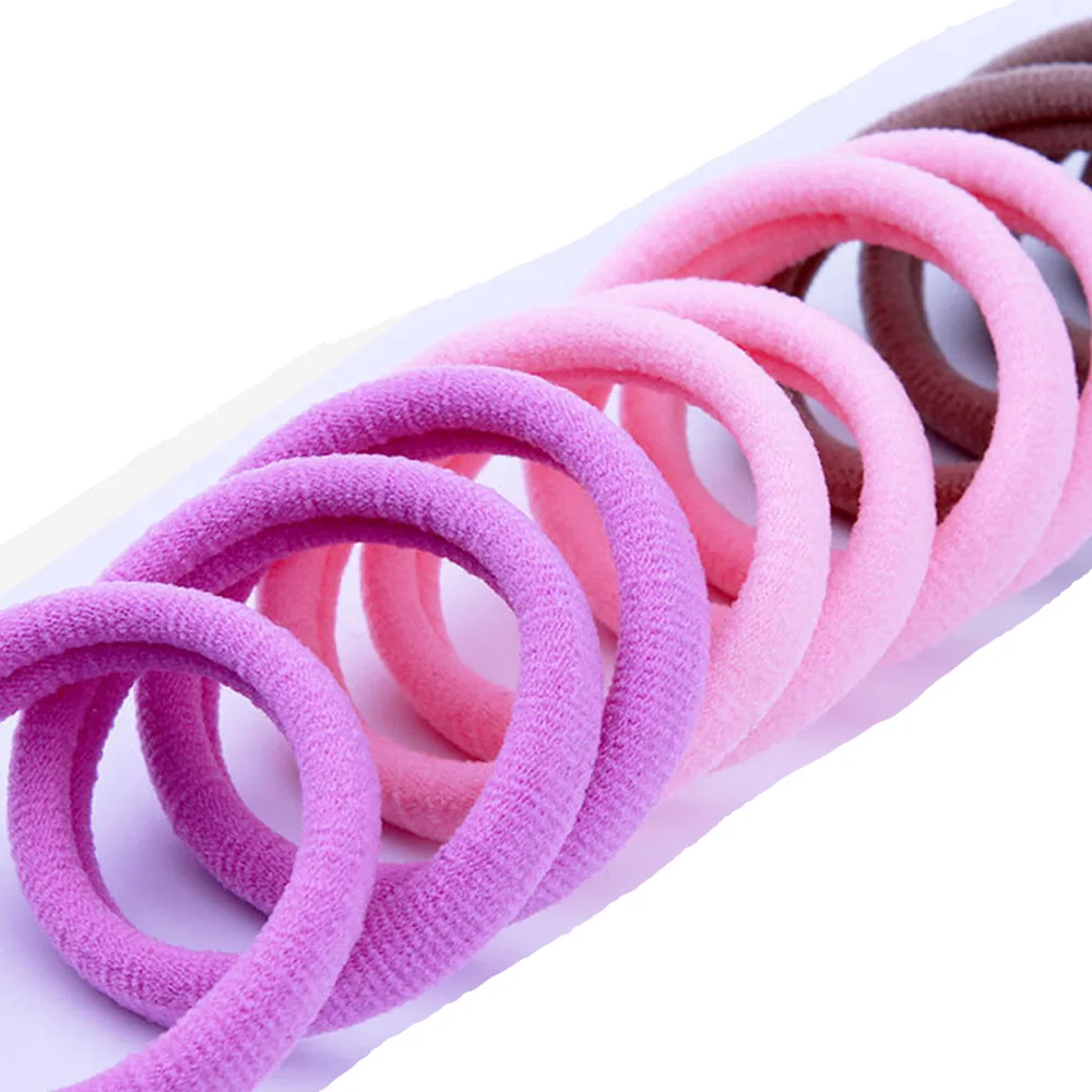 Kids Child Girls High Elastic Soft Hair Rope Candy Color Rubber Band Hair Ring HATZK0005