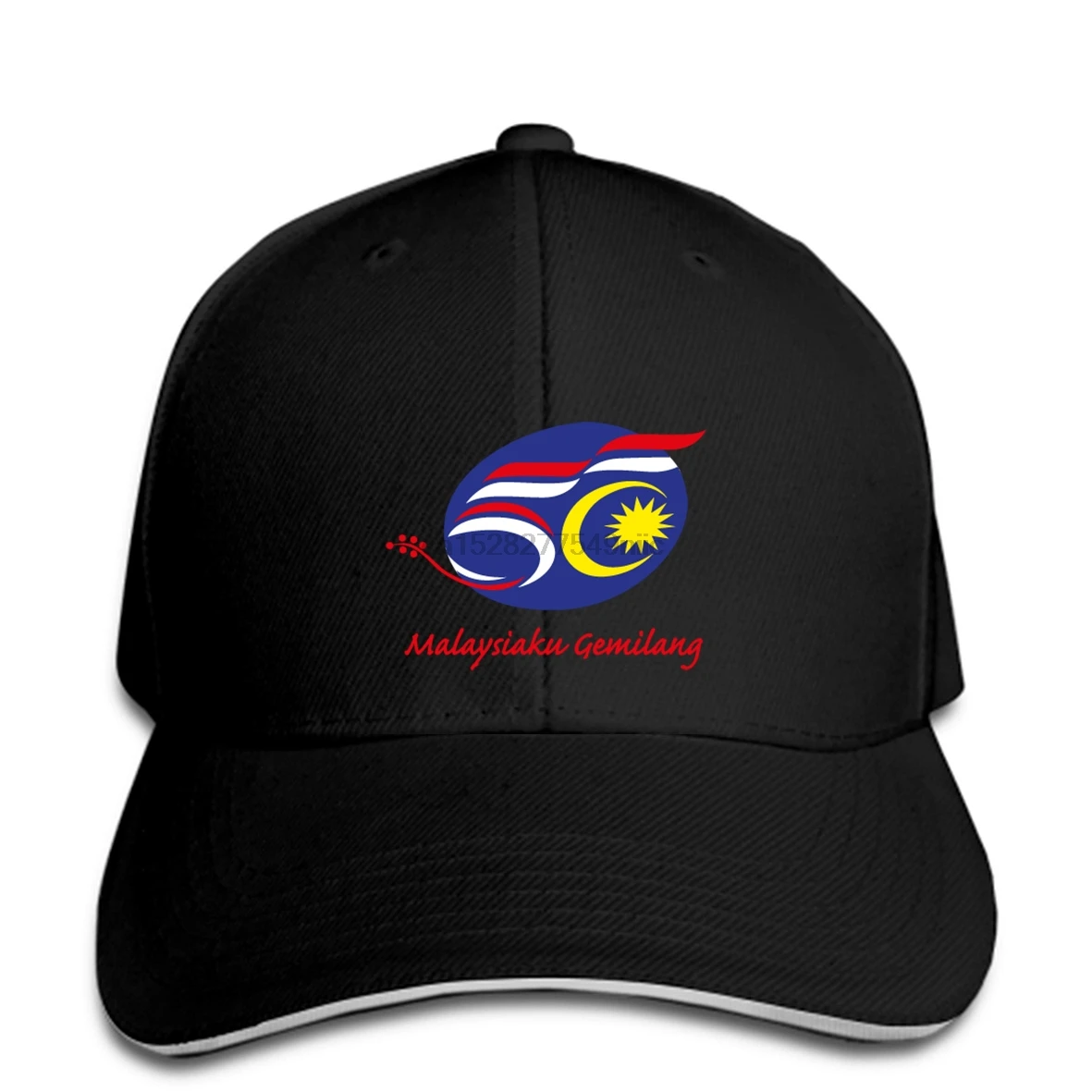 Men Baseball Cap 50 Years Malaysia logo Snapback Women Hat Peaked | Аксессуары для одежды