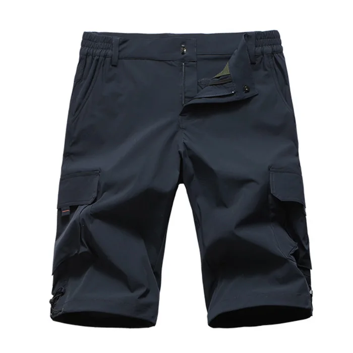 Горные уличные мужские быстросохнущие мягкие шорты летние походные треккинговые велосипедные рыболовные спортивные шорты брюки MA175 - Цвет: Blue