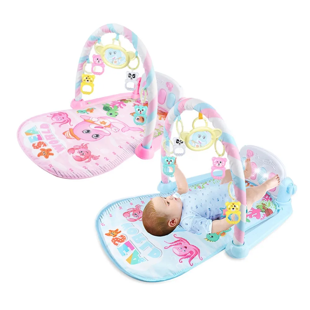 Esteira do Jogo do Bebê Quebra-cabeça com Teclado de Piano e Bonito 3 em 1 Brinquedos Educativos Crianças Tapete Educativo Animal Playmat Bebê Ginásio