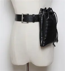 Caker бренд 2019 женские из искусственной кожи аллигатора поясные сумки черный коричневый Drawstring красочный Пояс Сумки Оптовая Продажа Прямая