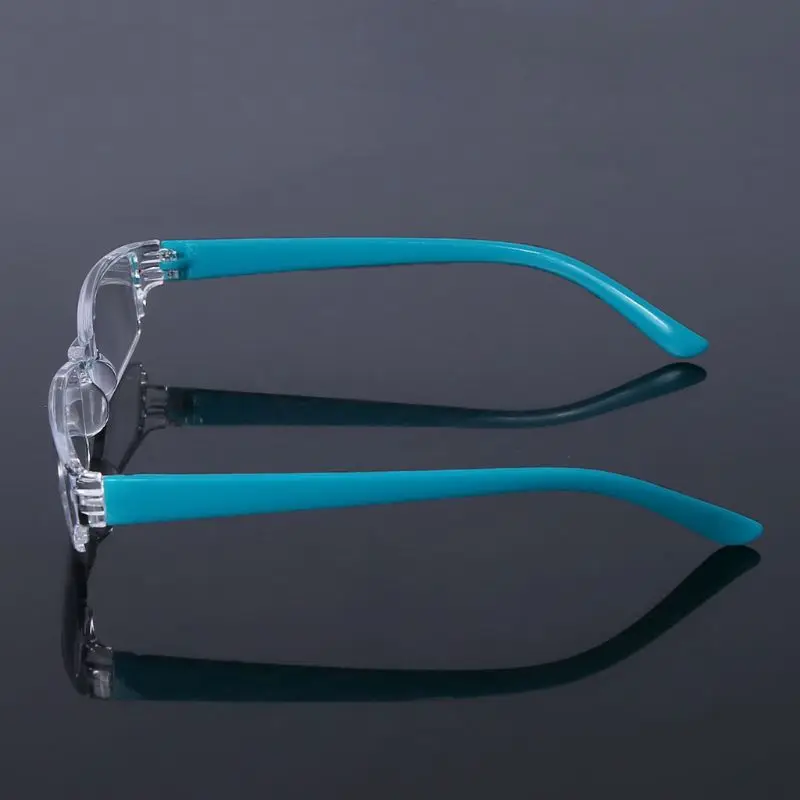 Новые Унисекс Легкие прозрачные тонкие модные очки без оправы для чтения 1,00-4,00 диоптрийные очки с кожаный чехол