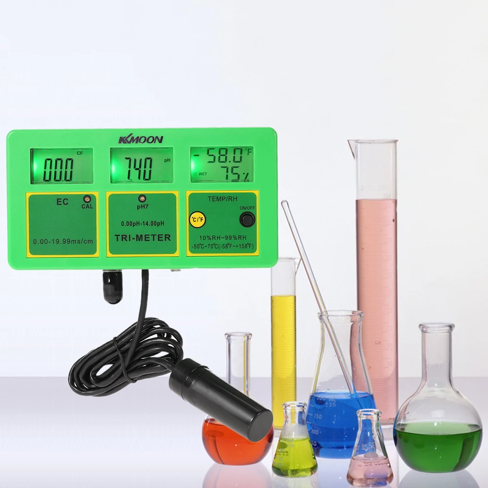 KKmoon 4 in 1 Multi parameter Water Testing Meter Digital LCD Multi