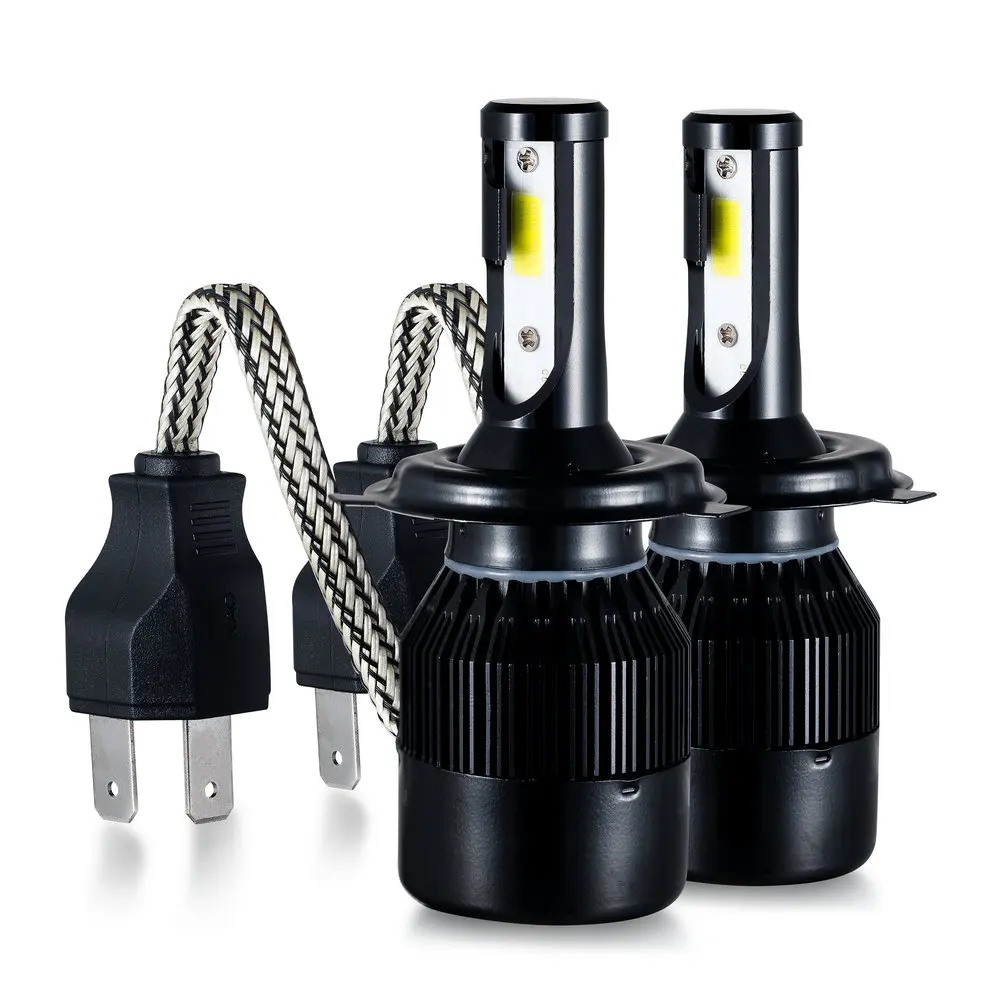 

66W 6000lm H4 led Headlights Flip Chip Lamp Car LED Light Bulb H4 High Low Beam Auto Headlamp 12V 6000K White 3000K Yellow