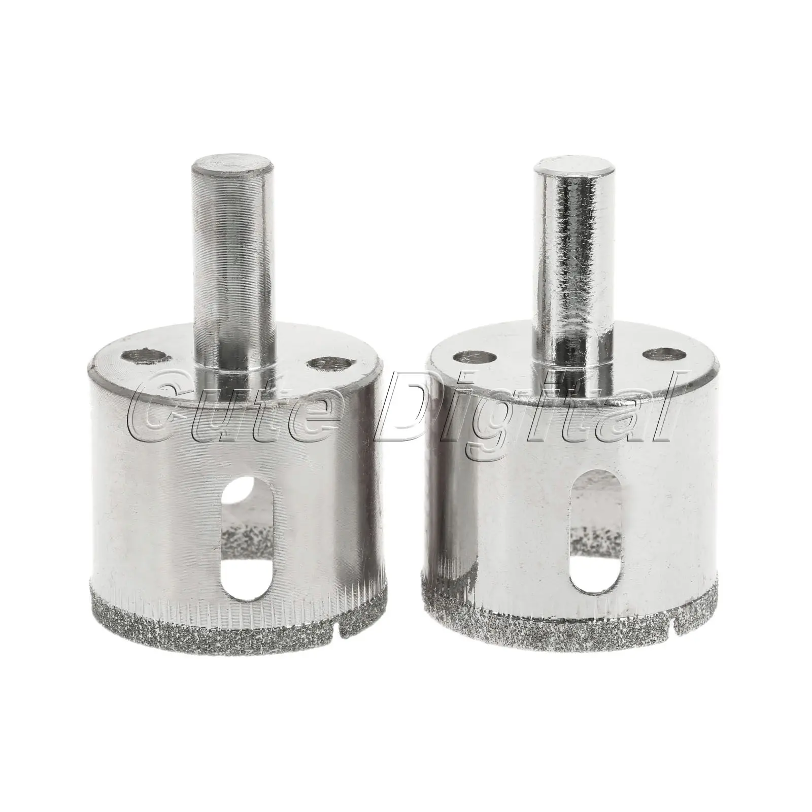 2pcs 35mm Diamond Coated Core Drill Bits Glass Tile Granite Marble