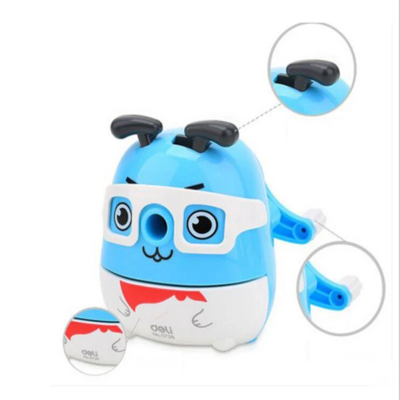 

Children Stationery Creative Cartoon Glasses Man Pencil Sharpener Cute Kawaii Hand Sharpener Student Learning Gift 1pc