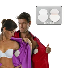 50 шт., 25 упаковок, одноразовые впитывающие подмышечные подушечки для защиты от пота, дезодоранты, Подмышечные подушечки для пота, летние подмышечные подушечки для пота