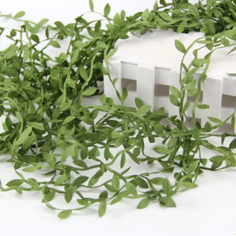 

Fake Plant Ornament Green Real Touch Artificial Garland Leaf Party Craft Fashion Wreath 20M Decoration Simulation Leaves Home
