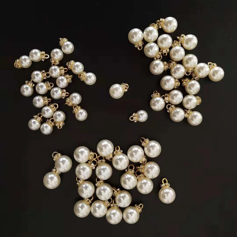 

20PC Imitation Pearl Charms Pendants Fashion Jewelry Findings DIY Earring Making Craft Supplies Women Hand craft decoration Bead