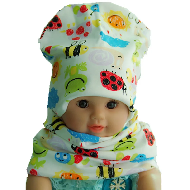 Г. Осенне-зимняя хлопковая детская шапочка с рисунком кролика, кота, лягушки, сердца, комплект с шарфом, детская теплая одежда аксессуары, шапка с воротником, детские шапки - Цвет: frog