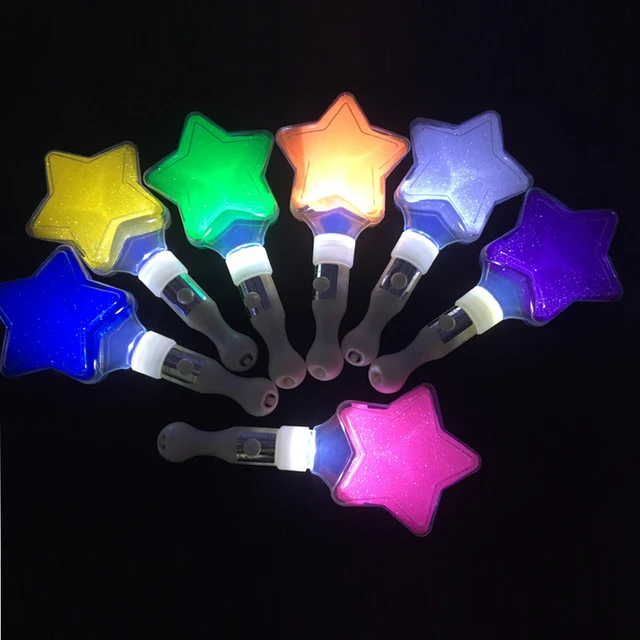 Bâton lumineux Led pentagramme, 100 pièces, fournitures de Club KTV, étoile  scintillante, pour Concert, fête de mariage, SN4411 - AliExpress