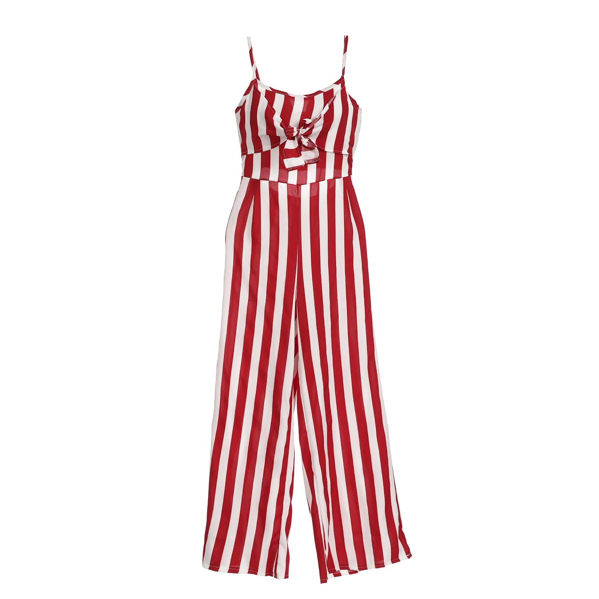 

Women Sleeveless Stripe Playsuit Ladies Summer Romper Long Jumpsuit Trousers 2019 New