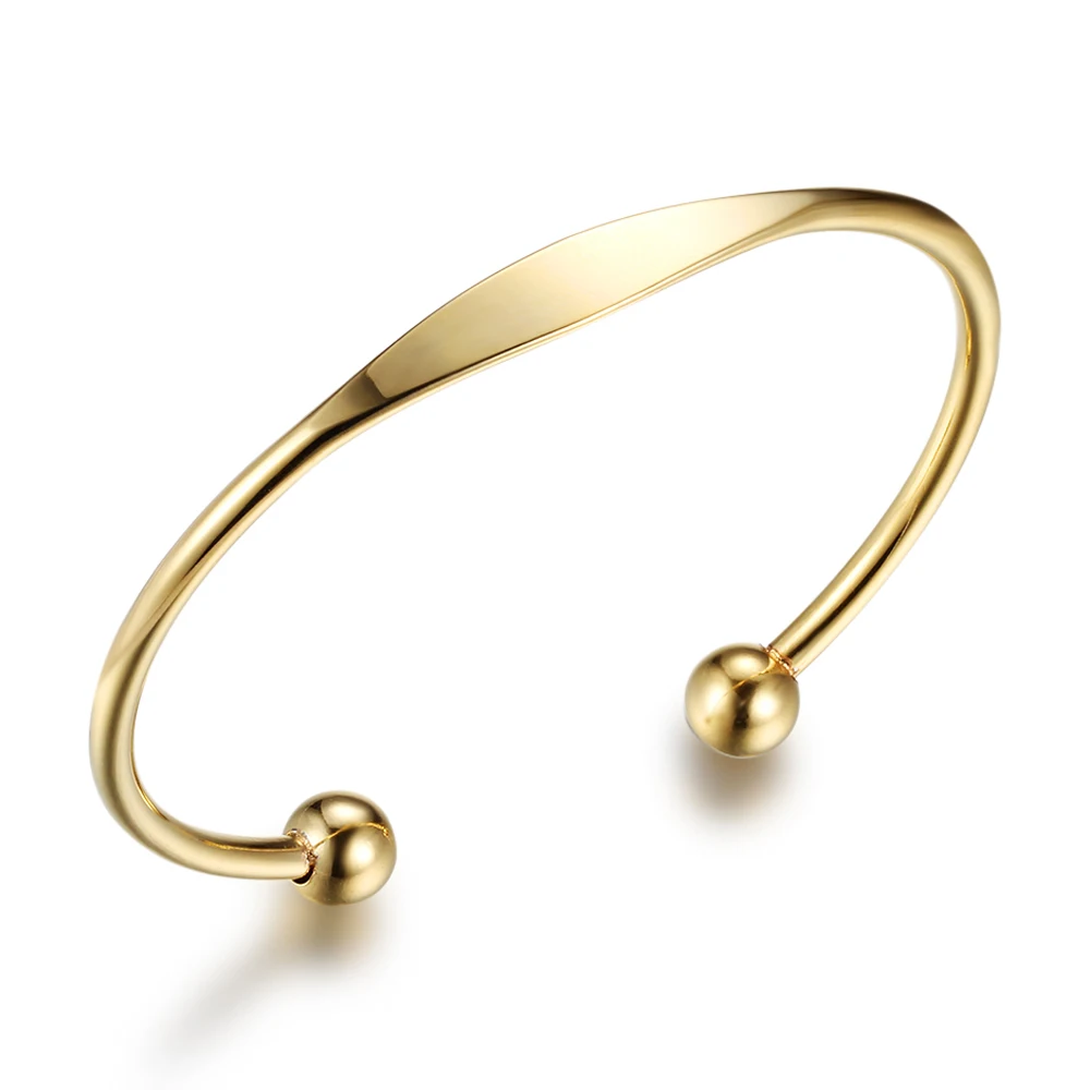 Новые женские браслеты, браслет из нержавеющей стали, золотистые, серебристые цветные модные браслеты простой ситли подарок для девушки(JewelOra BA101734