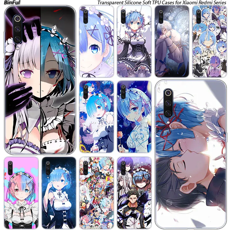 

Anime ReZERO In Another World Case For Xiaomi Pocophone F1 9T 9 9SE 8 A2 Lite A1 A2 Mix3 Redmi K20 7A Note 4 4X 5 6 7 Pro S2