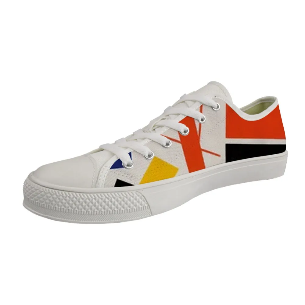 

Classic Anti-Slip Shoes Low top White Canvas Vulcanized Board Shoes for Male Breathable Lace-up Sneakers Art Painting Print