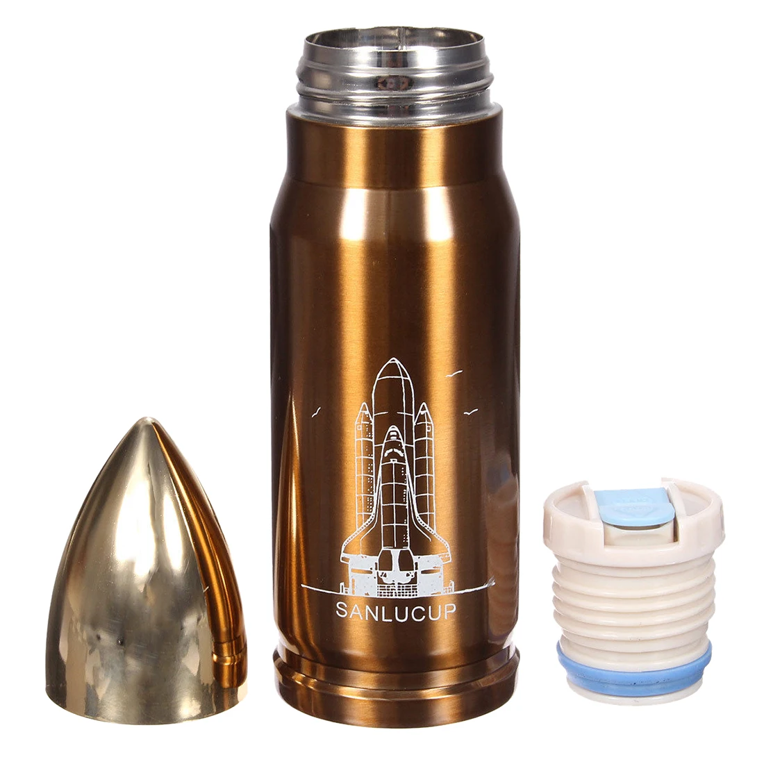 buy Practical and Cool STAINLESS STEEL VACUUM THERMOS FLASK INSULATED BOTTLE THERMAL TRAVEL DRINKS CUP