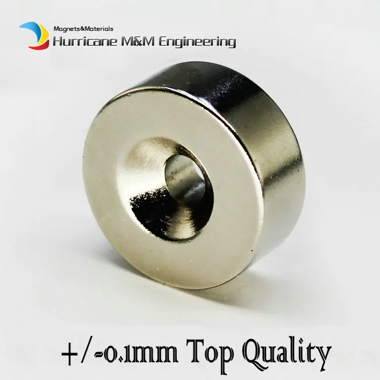 13.7kg Pulling NdFeB Countersunk Dia 25x10 (+/ 0.1)mm M6 Screw