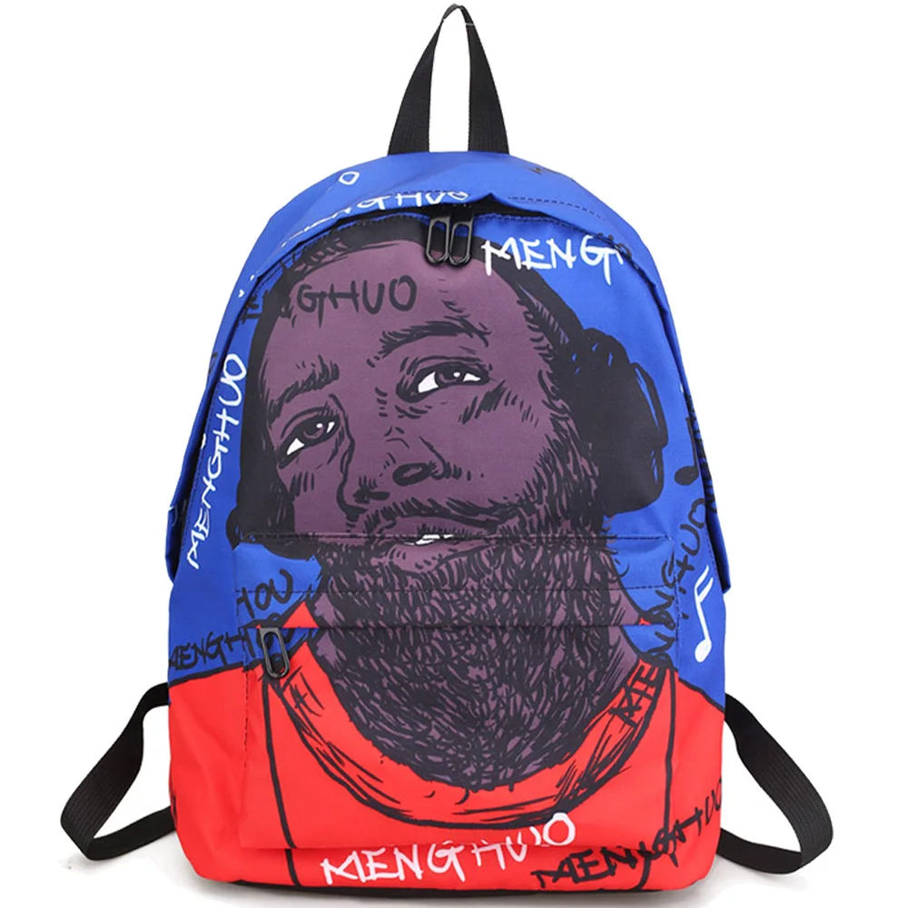 Menghuo أحدث النساء الظهر 3D الطباعة على ظهره الإناث العصرية مصمم الحقائب المدرسية المراهقين الفتيات الرجال السفر حقيبة Mochilas