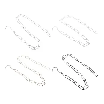 

Market Shop Metal Hanging Hanger Display Connector Strip Clothes Rack Hook Ring Stable Chain Home Closet Organizer Space Saving