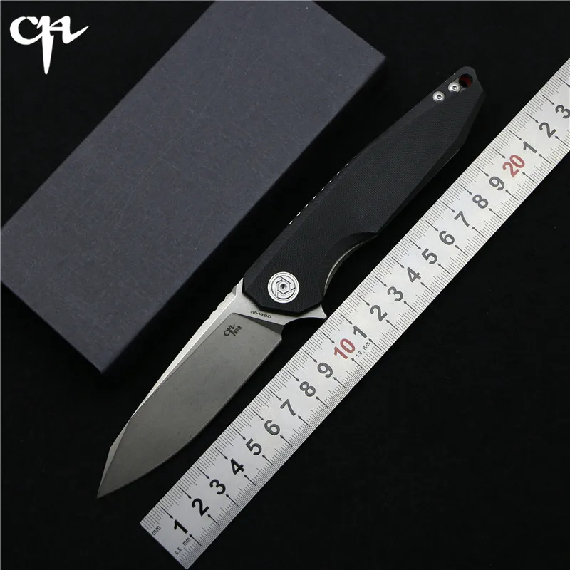

good quality CH3004 Flipper folding knife D2 Blade ball bearings G10 handle outdoor camping hunting fruit pocket knives EDC tool