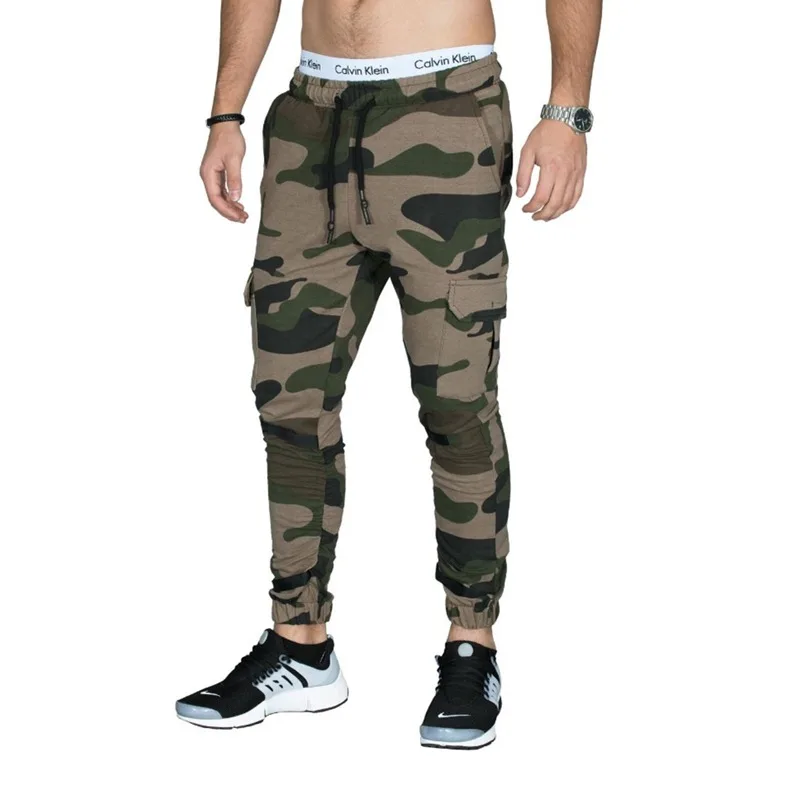  Military Men Cargo Pants 2018 Summer Fashion Male Casual Combat Camouflage Army Slim Skinny Fit Tro