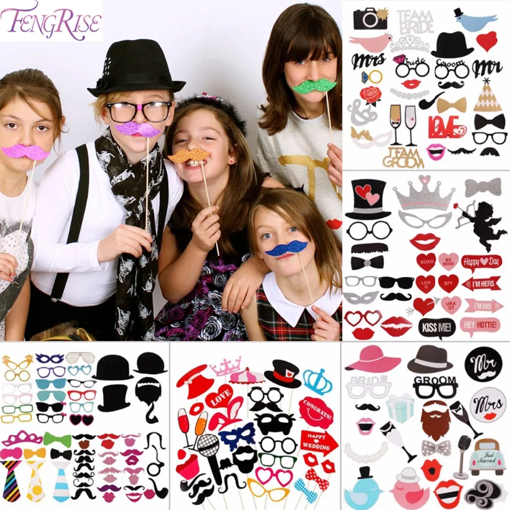 

Photo Booth 8/10/18/27/32Pcs DIY Photo Props Decoration Wedding Party Favor Fun Mask Photography Birthday Events Supplies Kids
