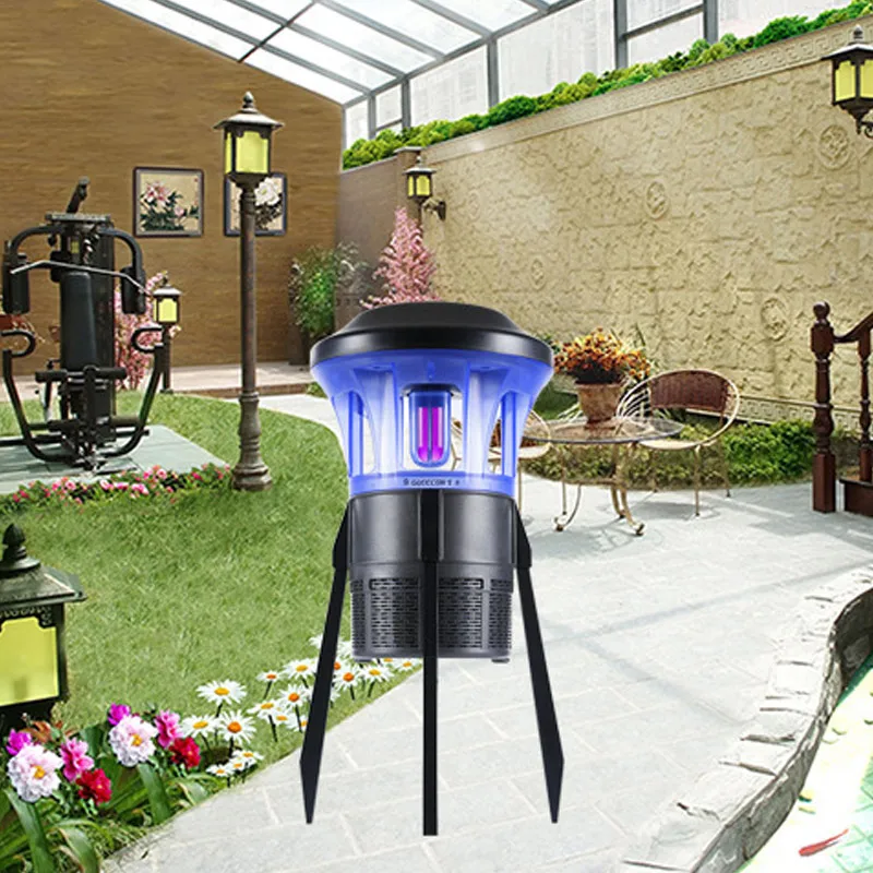 

Newly Indoor Outdoor Mosquito Fly Trap Killer with Stand UV Light Waterproof for Gardens Yards Patio
