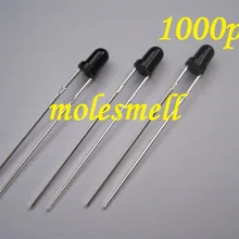 1000 шт. 3 мм 940nm ИК инфракрасный прием диод светодиодный модуль инфракрасного приемника 3 мм черный корпус Фоточувствительный светодиодный