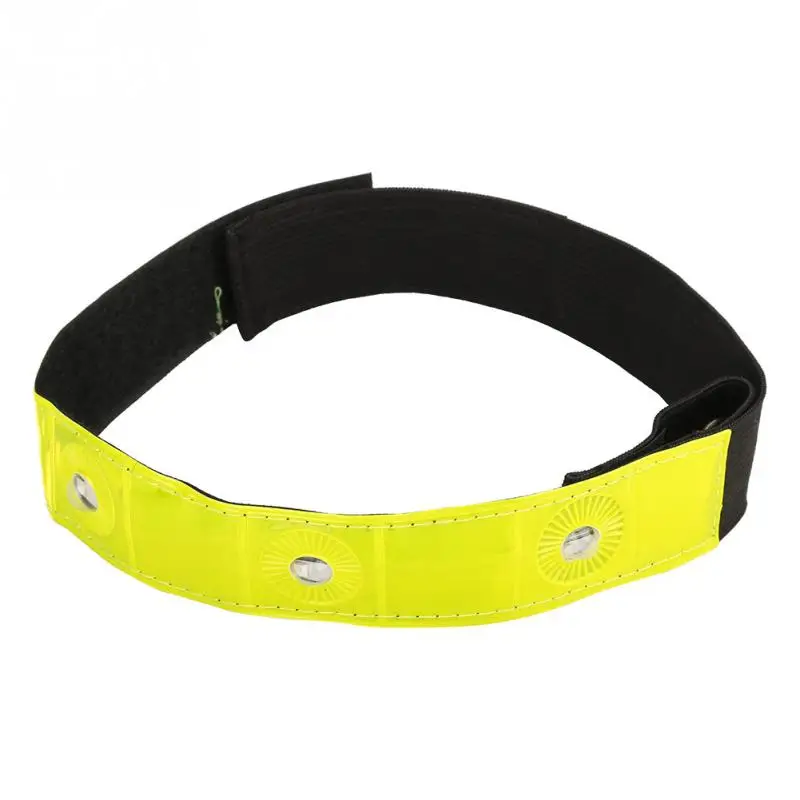 Bicycle Reflective LED Light Arm Band Pants Strap Wrist Ankle Leg