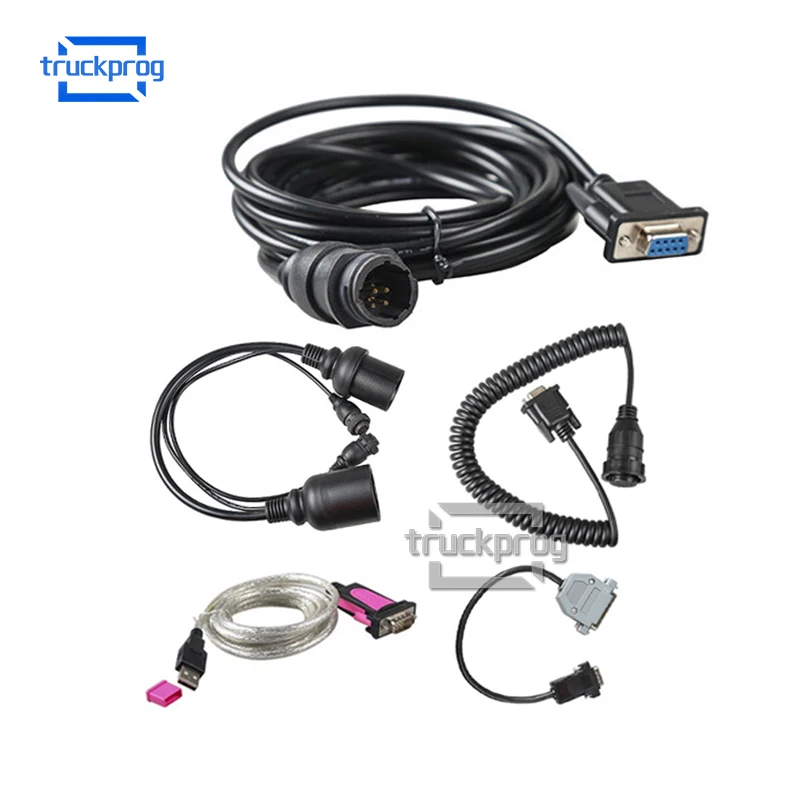 

TruckProg Truck Trailer Brake Diagnostic Cable for KNORR BREMSE Scanner UDIF Interface Diagnosis tool Adapter Cable Full Set