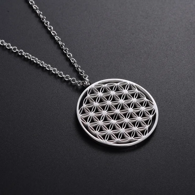 Special Price Stainless Steel Round Flower of Life Necklaces Pendants Mandala Accessories Handmade Jewelry for Women Birthday Gifts Special Price Stainless Steel Round Flower of Life Necklaces Pendants Mandala Accessories Handmade Jewelry for Women Birthday Gifts
