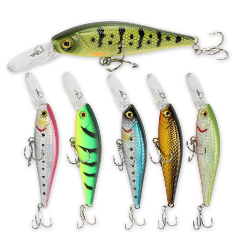 

AI-SHOUYU New 1pcs 100mm/10g Hard Bait Minnow Fishing lures Floating Artificial Hard Bait Crankbait Carp Fishing Tackle