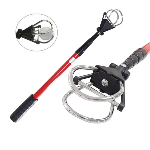 

High quality telescoping red color aluminium shaft Golf Ball Retriever
