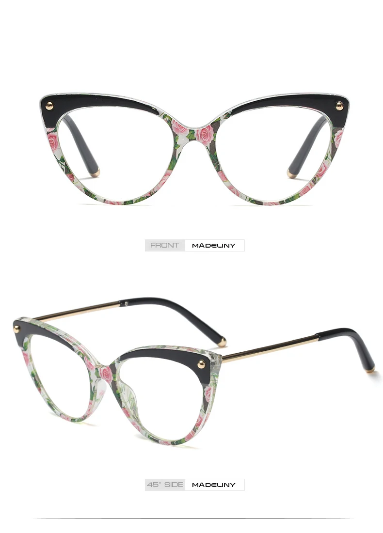 MADELINY оправа для очков в стиле кошачьи глаза Женские Модные Винтажные TR90 прозрачные очки женские оптические прозрачные линзы MA319