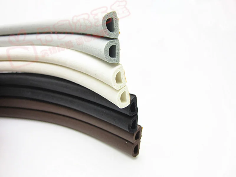

5m D-Type Rubber Soundproofing Seal Strip Adhesive Window And Doors Foam Collision Avoidance Seal
