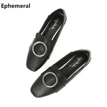 Европейский и американский стиль, женские туфли на плоской подошве, лоферы с квадратным носом, обувь без шнуровки, зеленый, коричневый цвет, женская обувь размера плюс 12 3, мягкая обувь с блестками