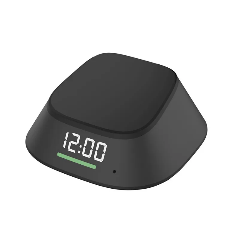 Qi 5W 10W Wireless Charger Fast Pad Charging Base LED Clock For IPhone Xs For Samsung S10 Wireless Charger 40MAY0106