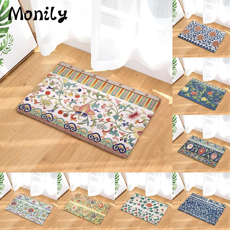 Monily Entrance Waterproof Outdoor Mat Cartoon Flower Plant Kitchen Rugs Bedroom Carpets Decorative Stair Mats Home Decor Crafts Monily Entrance Waterproof Outdoor Mat Cartoon Flower Plant Kitchen Rugs Bedroom Carpets Decorative Stair Mats Home Decor Crafts